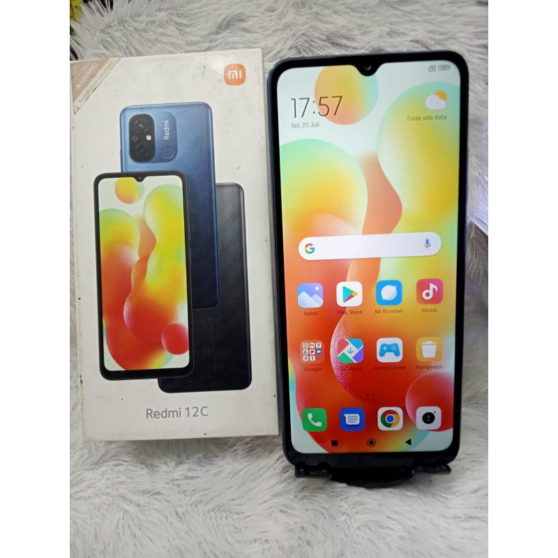 JUAL HP SECOND XIAOMI REDMI 12c RAM 4/64