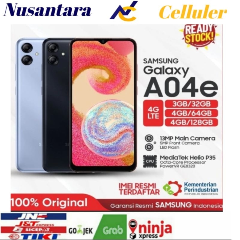 HP SAMSUNG GALAXY A04e RAM 3 GB ROM 32 GB [Samsung A04e 3/32 GB] Garansi Resmi