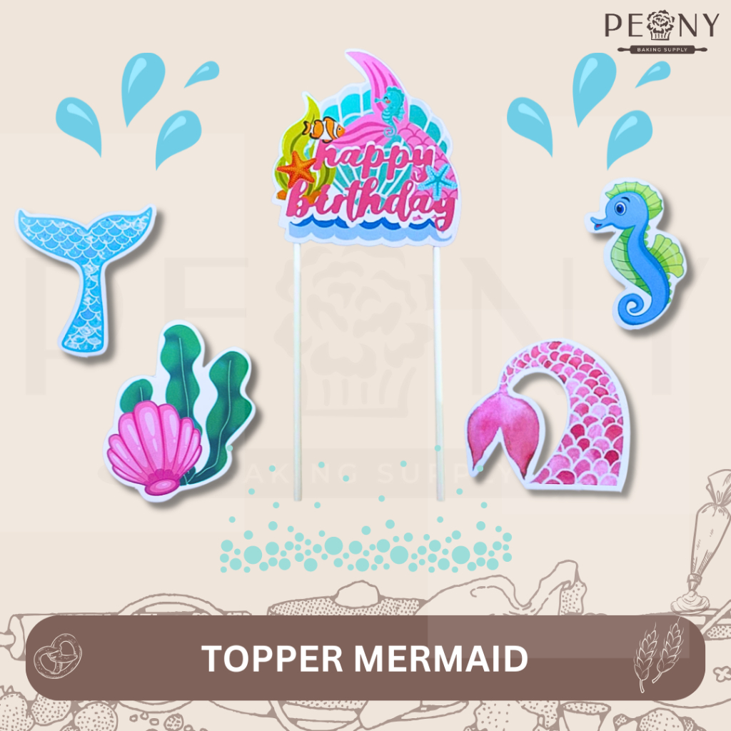 TOPPER MERMAID/TOPPER MERMAID THEMES/TOPPER FOR CAKE