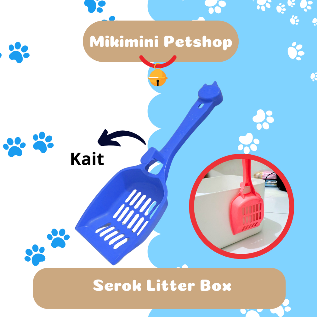 Serokan Pasir Kucing Sekop Kotoran Kucing Scoop Tebal Kuat
