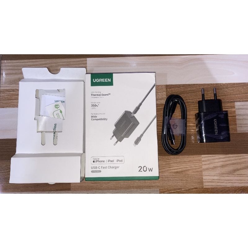 PRELOVED UGREEN CHARGER IPHONE MFI FAST CHARGING TYPE C TO LIGHTNING IP 11 - 14 PRO ORIGINAL