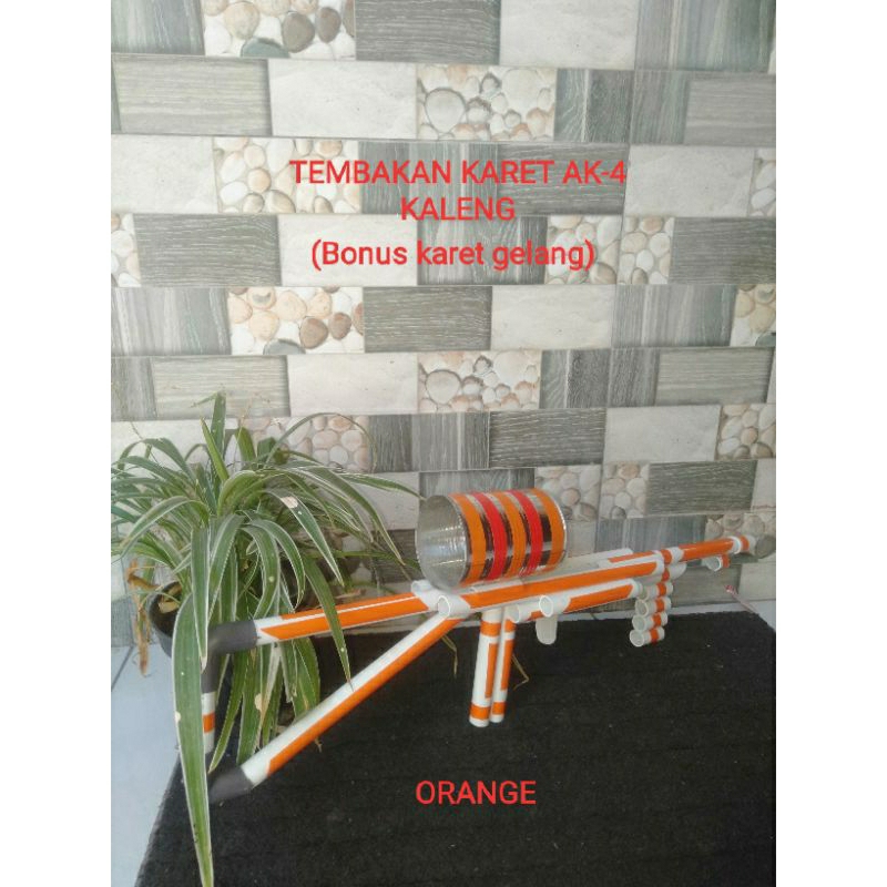 Mainan tembakan karet kaleng model Ak-47