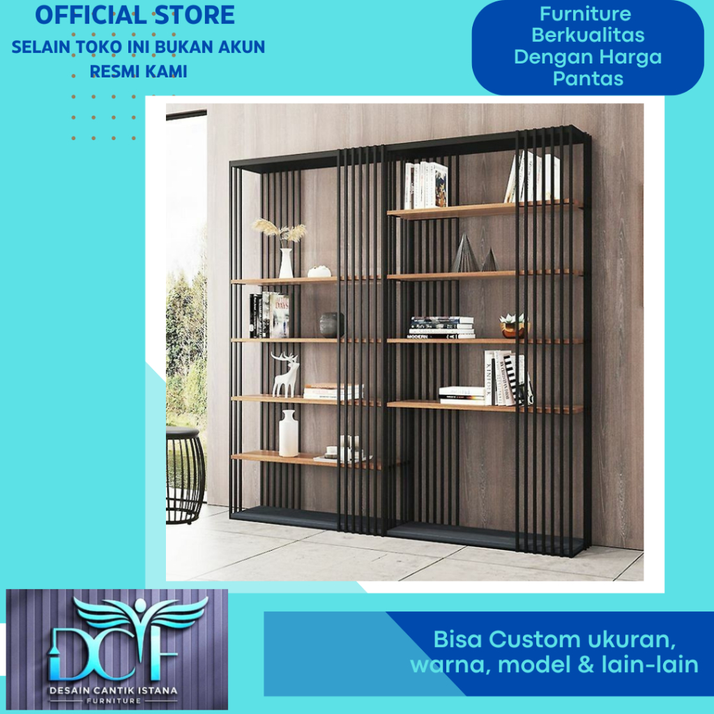 Rak Pajangan Rak Buku Minimalis Modern