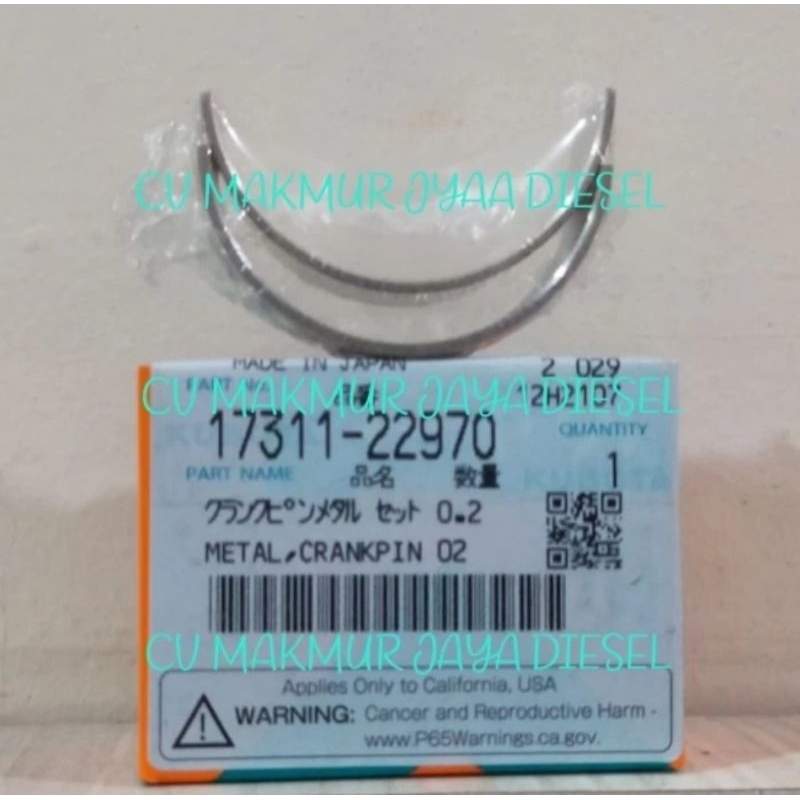 Metal Jalan,Metal Crank Pin 020 L3608 17311-22970 Kubota