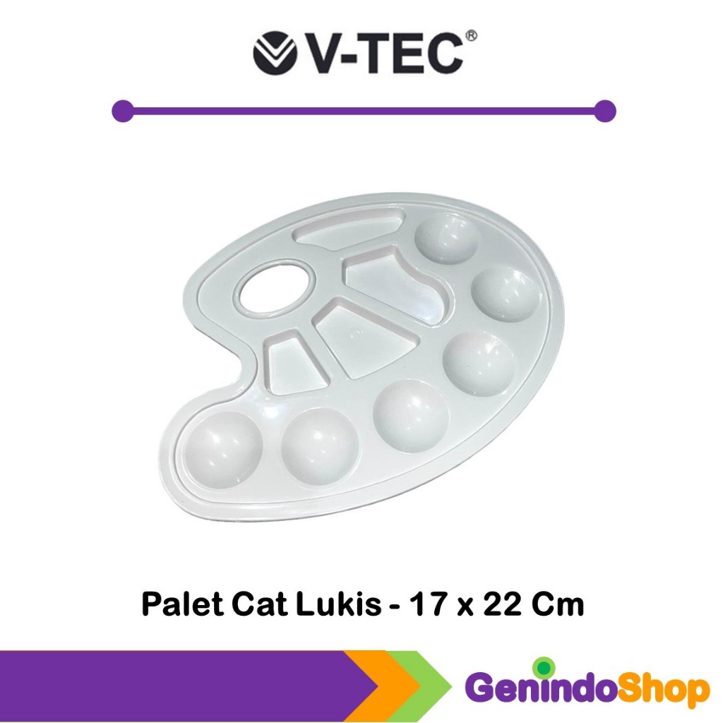 

Tempat Cat Air / Palet Lukis 17 x 22 Cm V-Tec