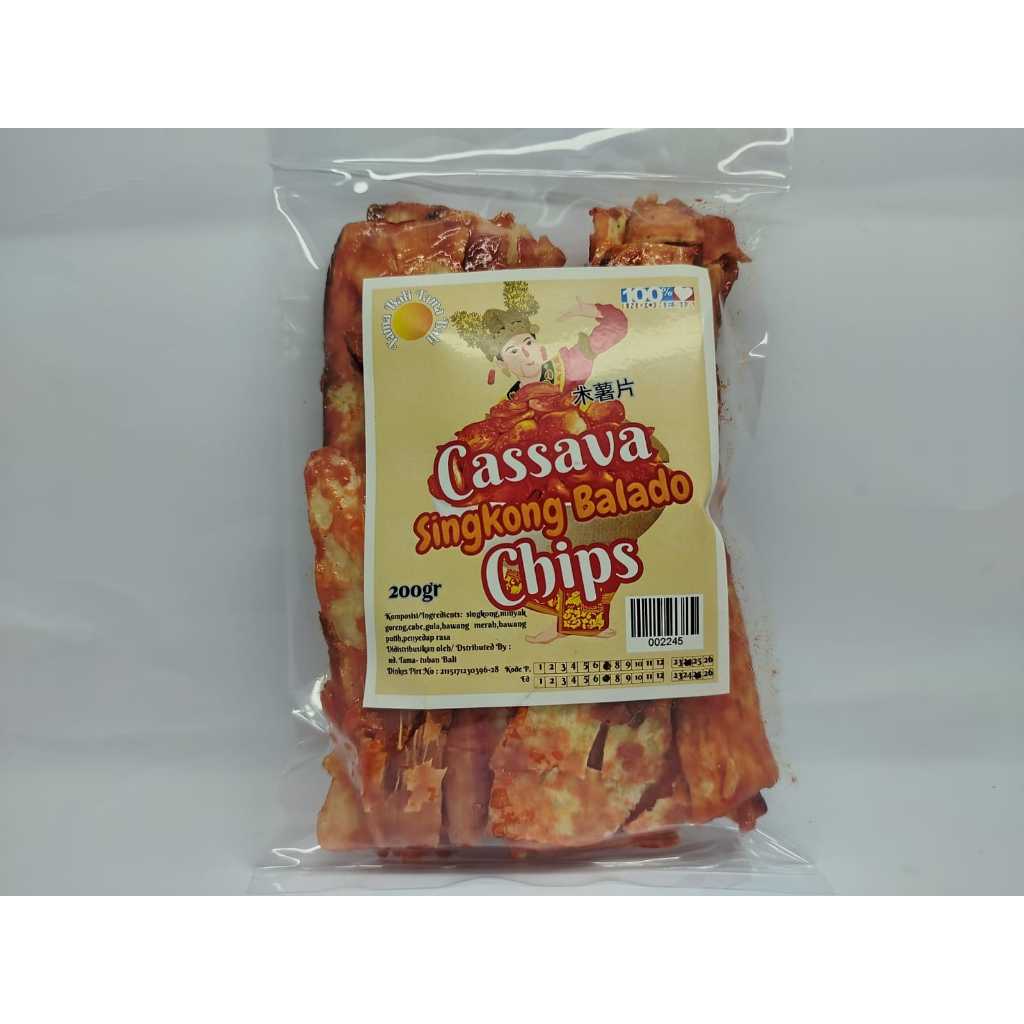 

Kripik Cassava Singkong Balado Chips 200gr