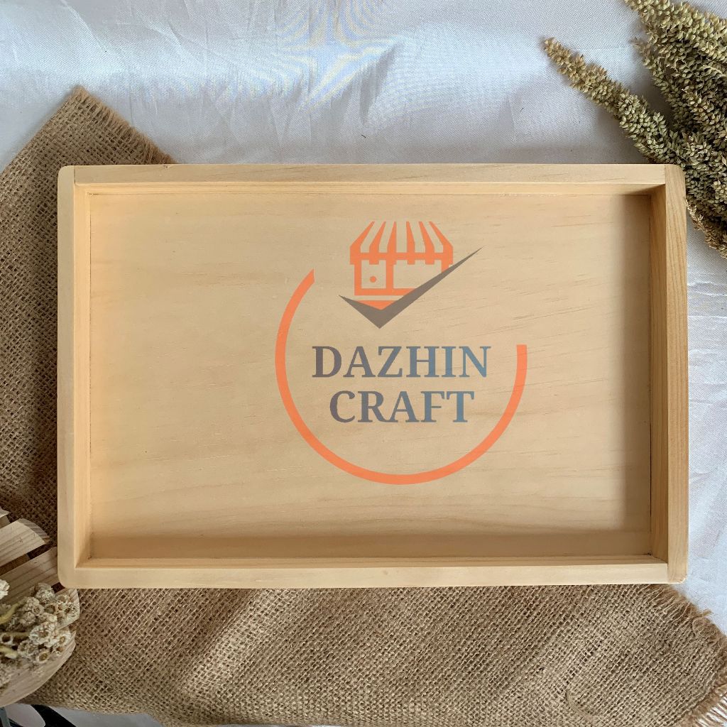 Wooden Tray / Nampan Kayu Full Pinus
