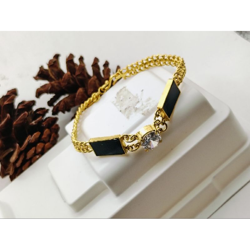 gelang onix lapis mas kristal