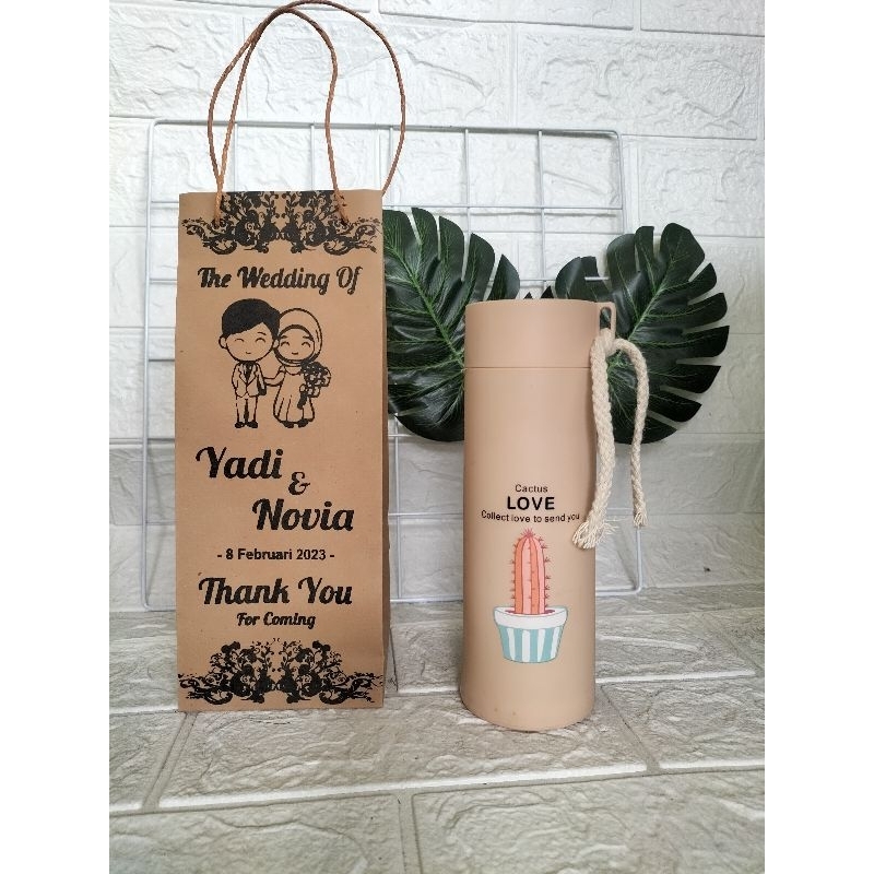 

Paperbag botol minum Uk 10×10×25