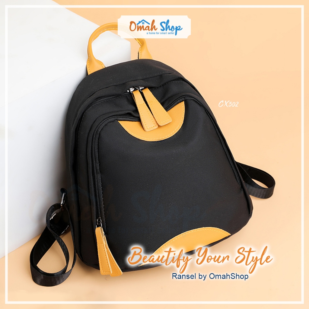 ASTA CX502 Ransel Backpack Wanita Import Simple Tas Sekolah Kerja