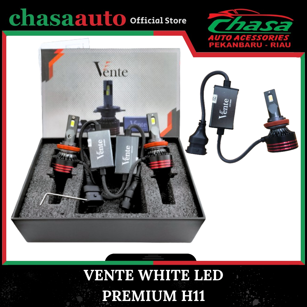 (CHASA) LAMPU LED MOBIL HEADLAMP FOGLAMP H11 HB3 HB4 VENTE WHITE PUTIH LED PREMIUM SERIES 80