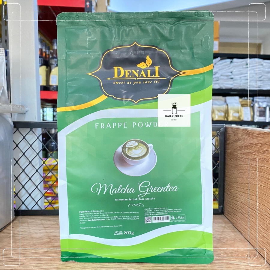 

DENALI MATCHA GREENTEA POWDER 800 GR - DENALI BUBUK