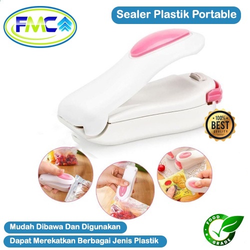 Alat Pres Plastik Mini Alat Perekat Plastik Mesin Segel Kantong Snack Sealer Staples Kecil Portable 
