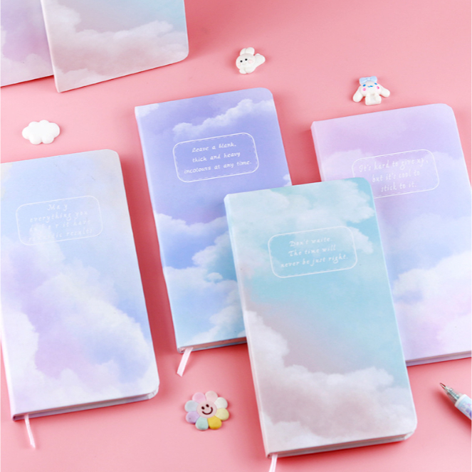 

Creative Colorful Notepad Notebook A6 Panjang Ruled / Garis 64 lembar