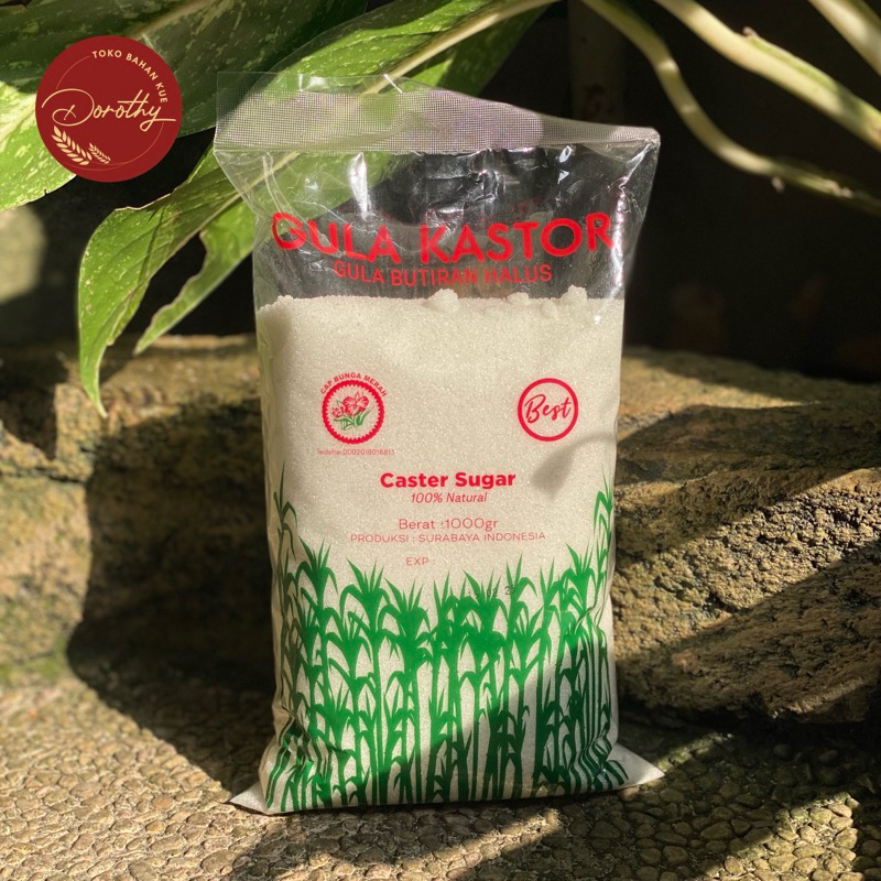 

GULA KASTOR / CASTER SUGAR CAP BUNGA MERAH 1 KG