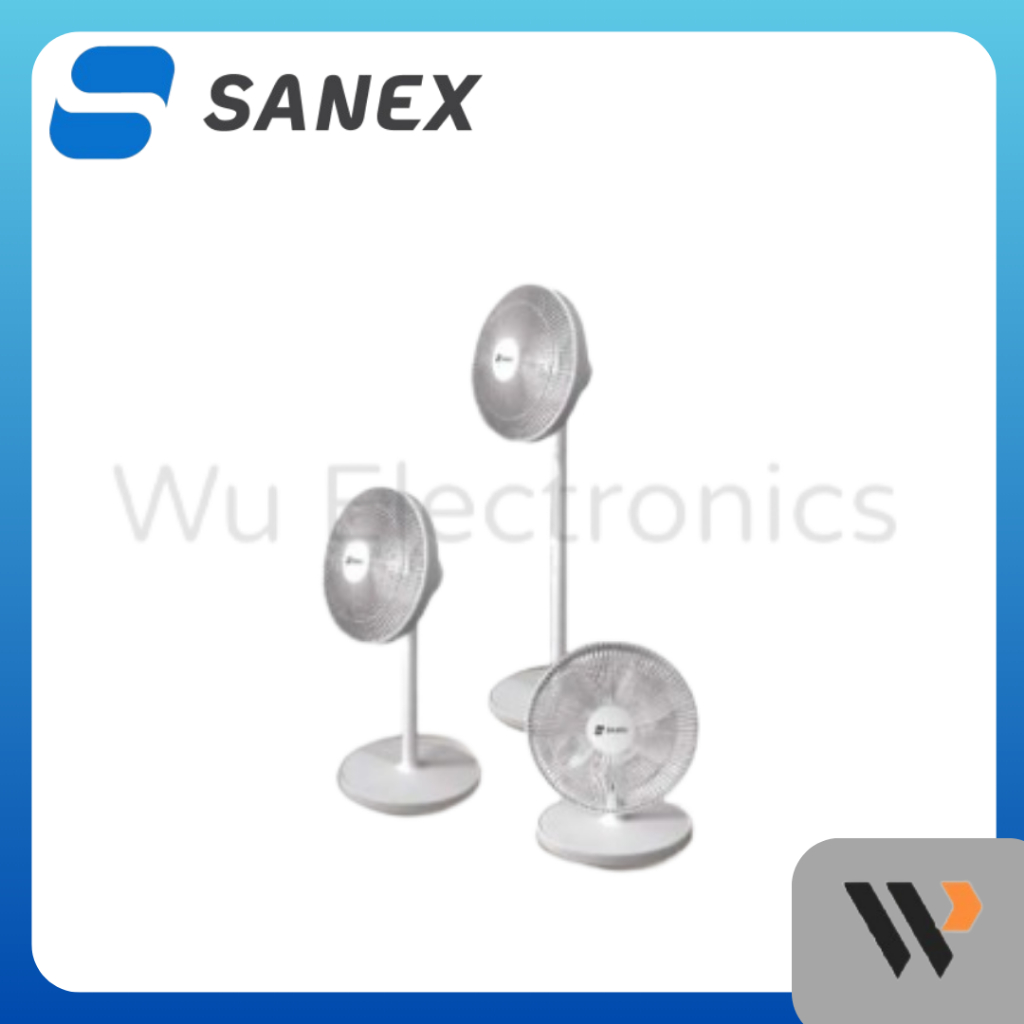 Kipas Angin Berdiri & Meja SANEX SSF-1221 N 12 Inch, 7 Balingan, Low Watt, Angin Kencang