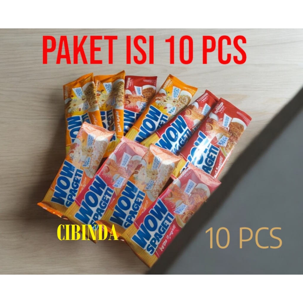 

PAKET 10 PCS WOW Spageti Pasta Spaghetti Instan carbonara bolognese