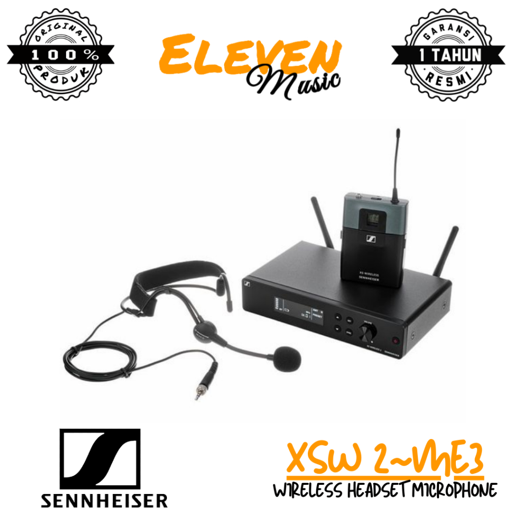 Sennheiser XSW2-ME3 Wireless Headset Microphone System XSW-2/ME3