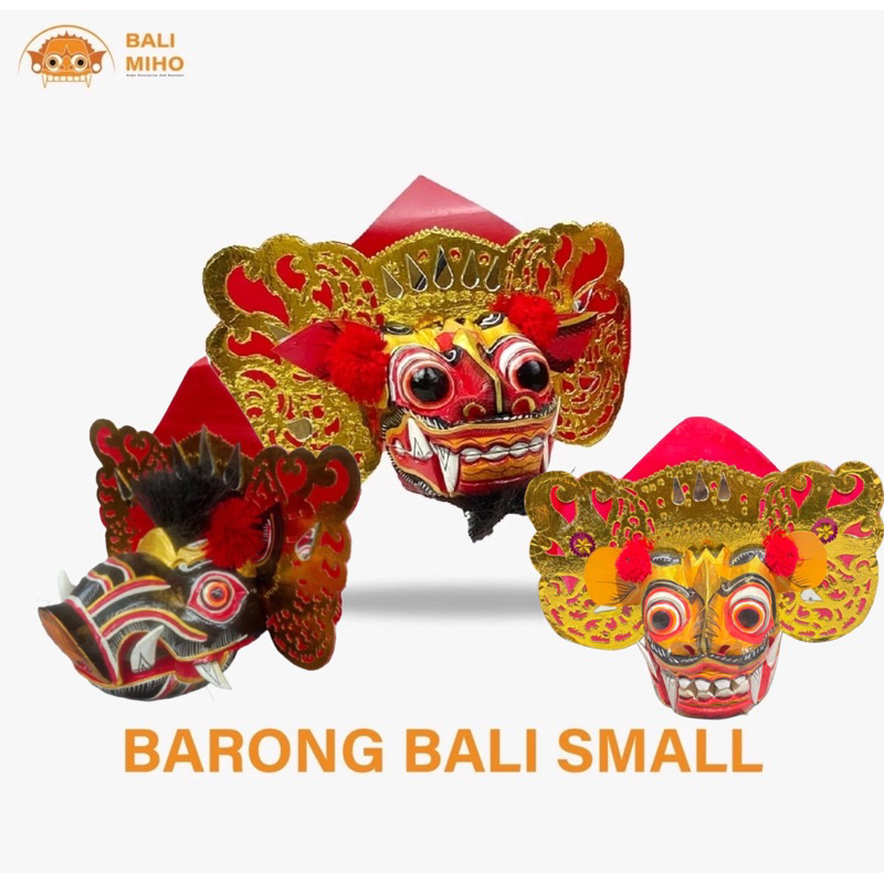 Topeng Barong- Tapel Barong - Barong Bali - Miniature Barong - Kerajinan Bali - Topeng Kayu - Tapel 