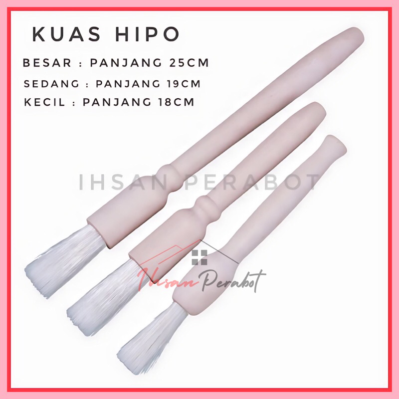 kuas kue Hippo Besar dan Kecil / kuas makanan