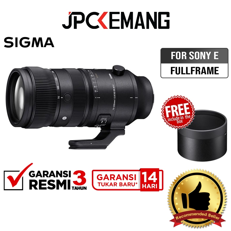 Sigma 70-200mm f2.8 DG DN OS Sports for Sony E Mount Fullframe Lens Sigma 70-200 mm f/2.8 Garansi Re