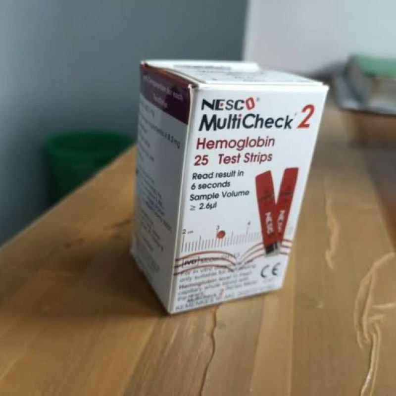 Strip nesco hemoglobin / alat cek hemoglobin / nesco hemoglobin 25 strip