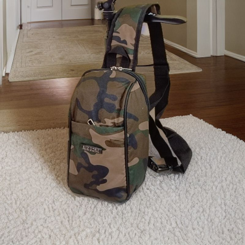 Tas Slempang Pria SlingBag Motif Army Bahan Waterproof