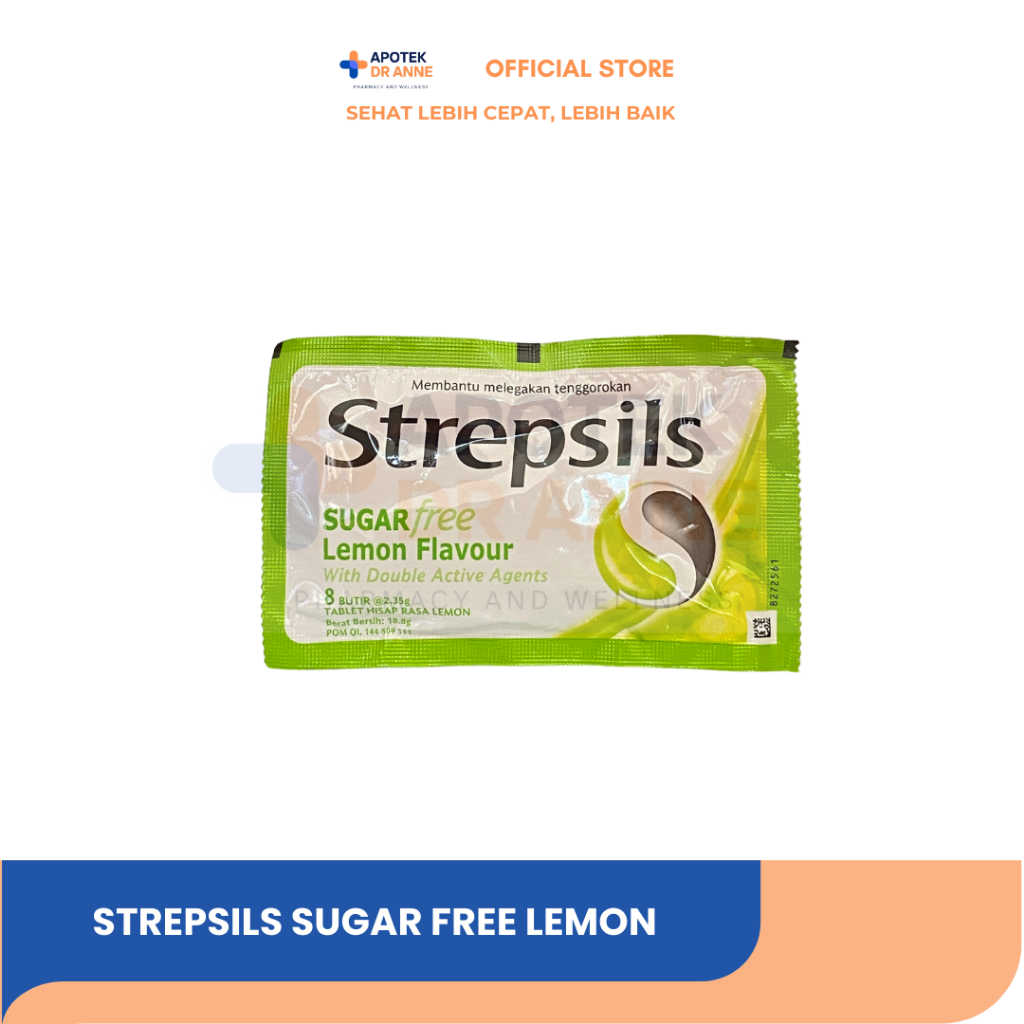 

Strepsil Sugar Free Lemon/Cool/Original 8 Butir