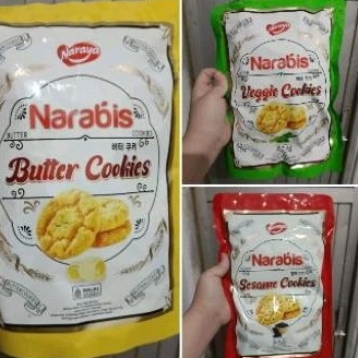 

NARAYA NARABIS COOKIES 220GR COOKIES BUTTER COOKIES SESAME VEGGIE