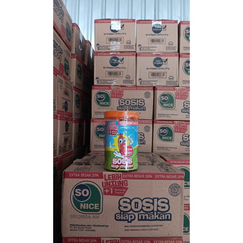 

Sosis So Nice Topes Sosis Siap Makan 25pcs x 21gr