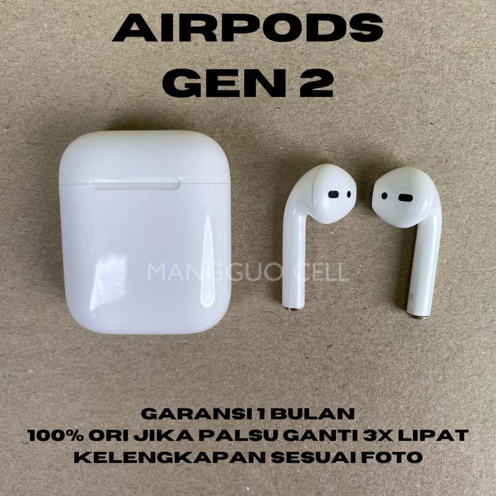 apple airpods gen 2 original with wireless charging case second murah mulus like new ori bekas