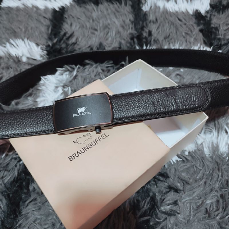 Braun buffel ikat pinggang sabuk belt pria autentik kulit asli