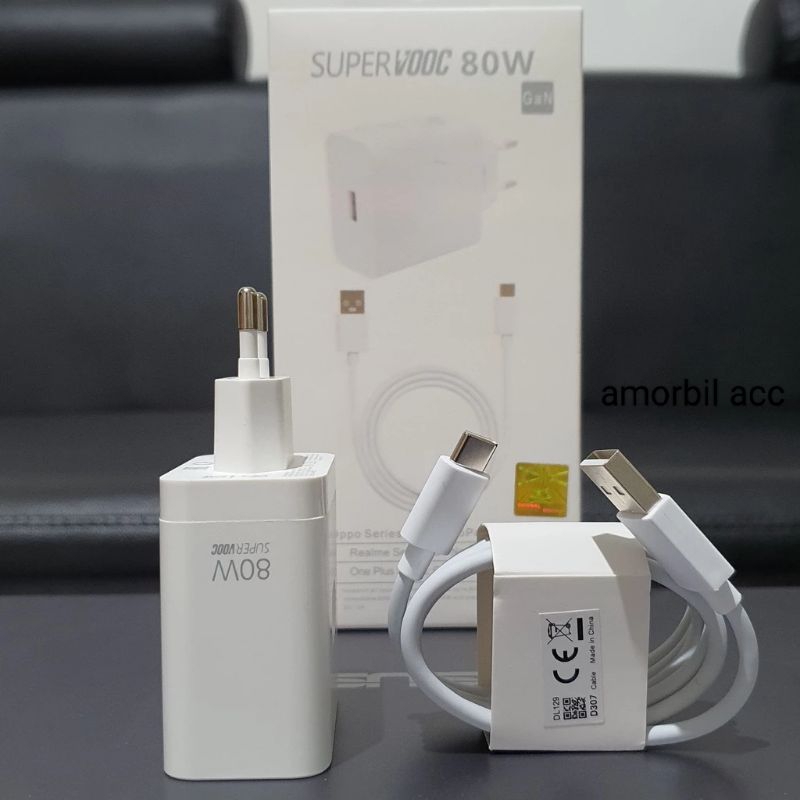 CHARGER OPPO RENO 8 / RENO 8 PRO 5G RENO 7 RENO 7 5G 80W Suport semua type Oppo USB TYPE C Fast char