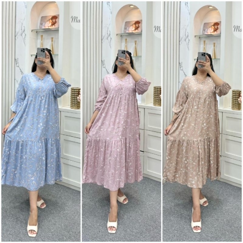 BISA COD GALERIAZKIYA LIDYA DRESS LIDIYA DRESS | DRESS KOREA | DRESS BKK | DRESS POLOS PENDEK| DRESS