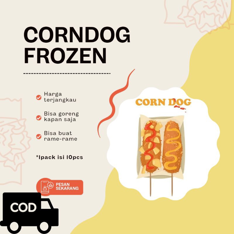 

Corndog Frozenfood Ekonomis || lebih murah || Isi 10 , ada 2 pilihan pakai tepung panir atau kentang bentuk dadu