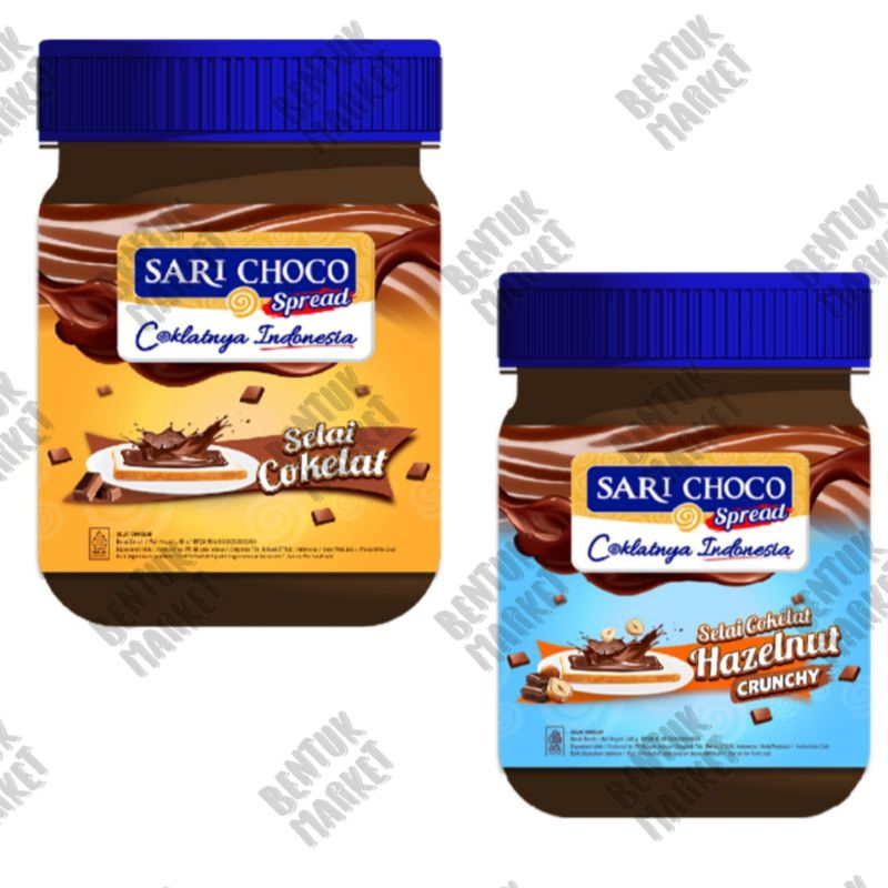 

SARI CHOCO Selai Coklat / Sari Choco Hazelnut Crunchy 150gr / Selai Coklat