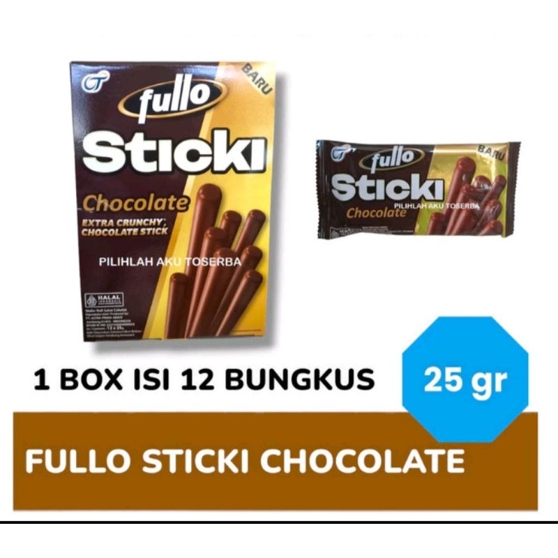 

Fullo sticki chocolate 1box isi 12pcs 25gram