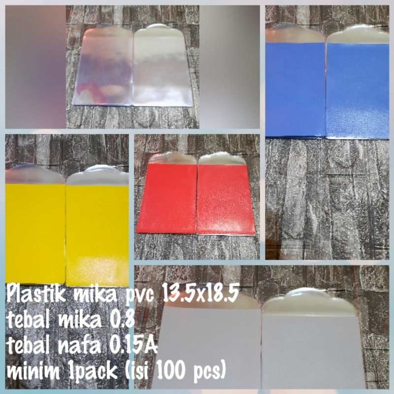 

plastik mika pvc 13.5x18.5