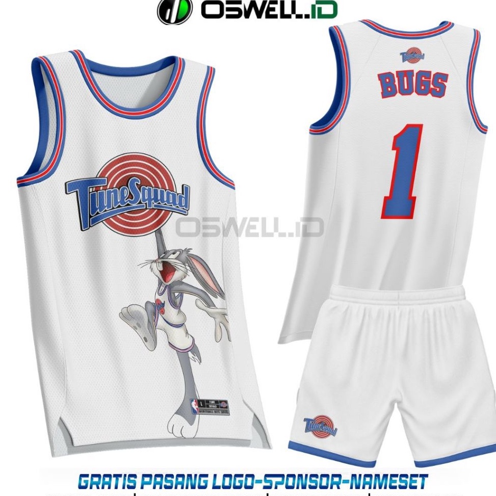 KODE C76T BAJU JERSEY BASKET TUNE SQUAD BUGS FREE CUSTOM FULL PRINTING PREMIUM
