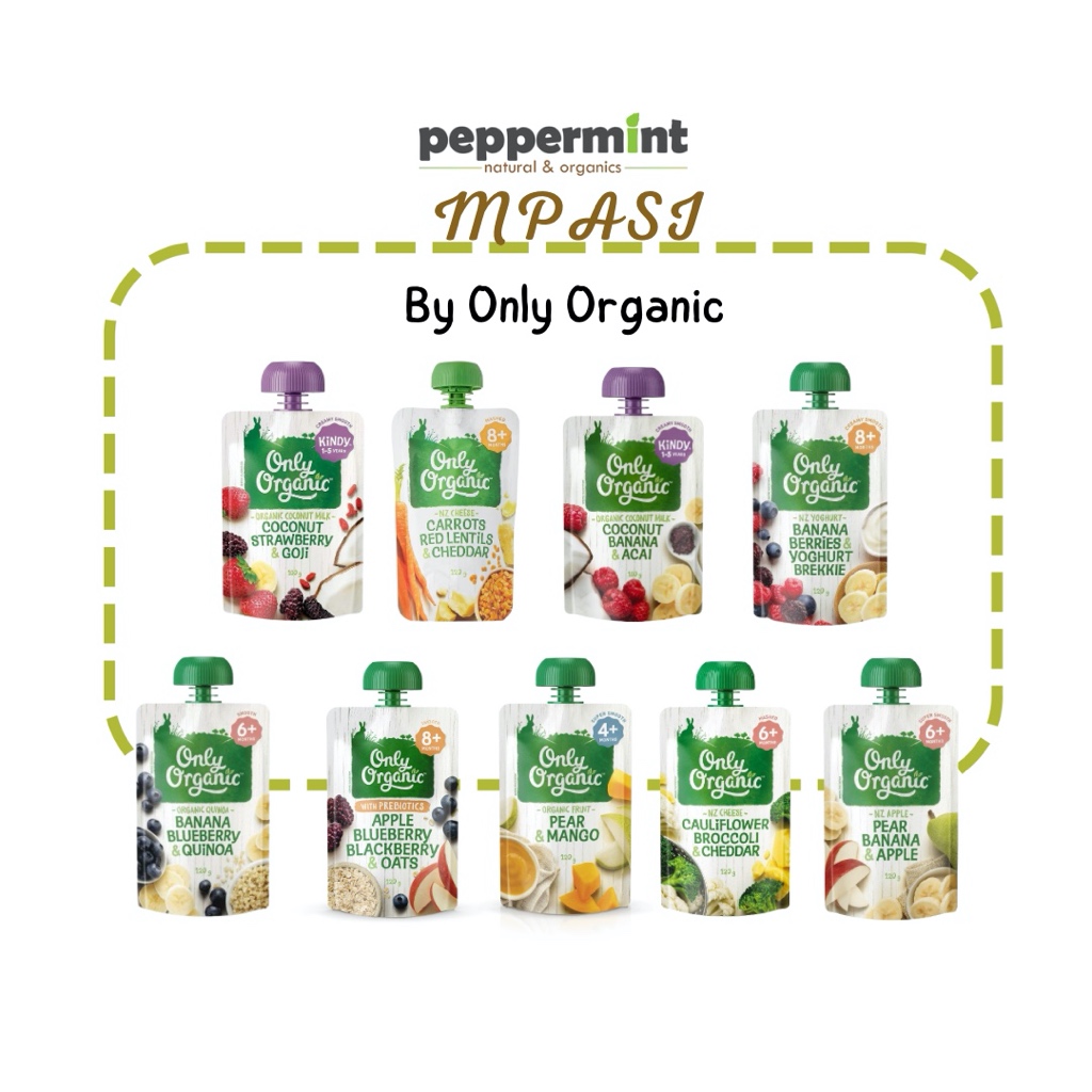 Only Organic Puree Kindy 1+ (100 gr) / Bubur Puree Organic