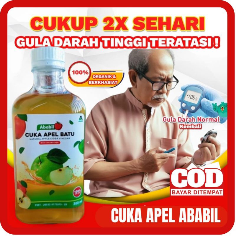 

CUKA APEL ABABIL - CUKA APEL BATU MALANG 300 ML CUKA APEL ABABIL Organic Apple Cider Vinegar Original 100% APEL UTUH Kualitas Terbaik