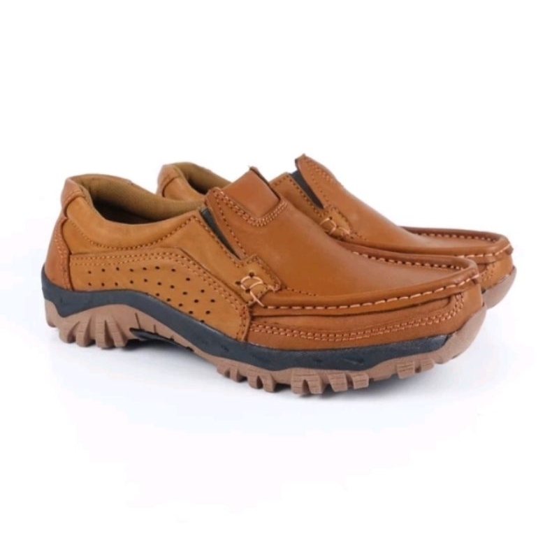 SEPATU SLIP.ON CASUAL PRIA KULIT ASLI100% SEPATU KULIT ASLI PRIA ORIGINAL