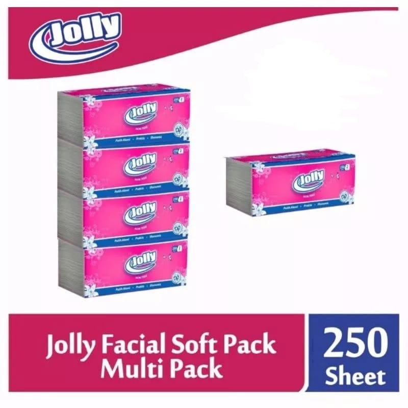 Tissue Jolly facial 250 sheet Tisu wajah murah Tissu Jolly facial murah Jolly 250 Sheets / Tissue Jo