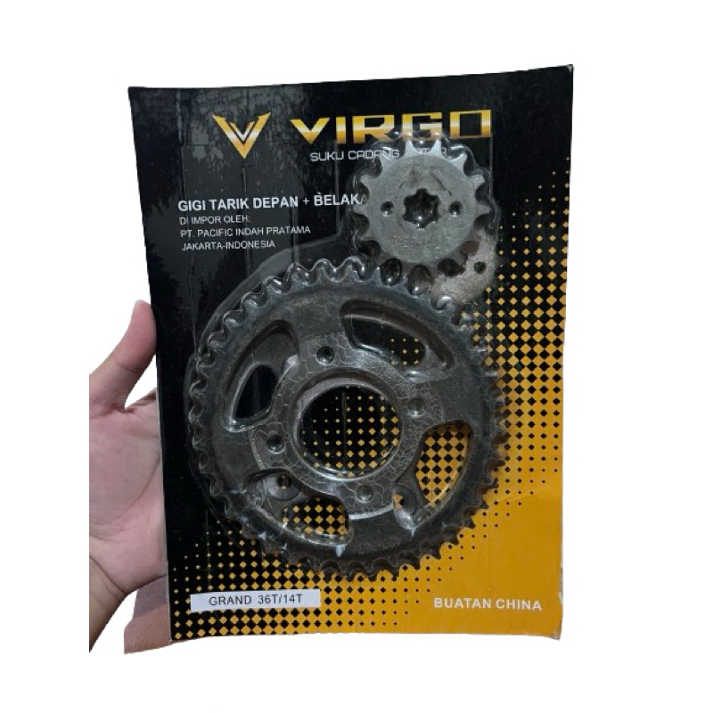 GEAR DB DEPAN + BELAKANG GRAND 36T/14T