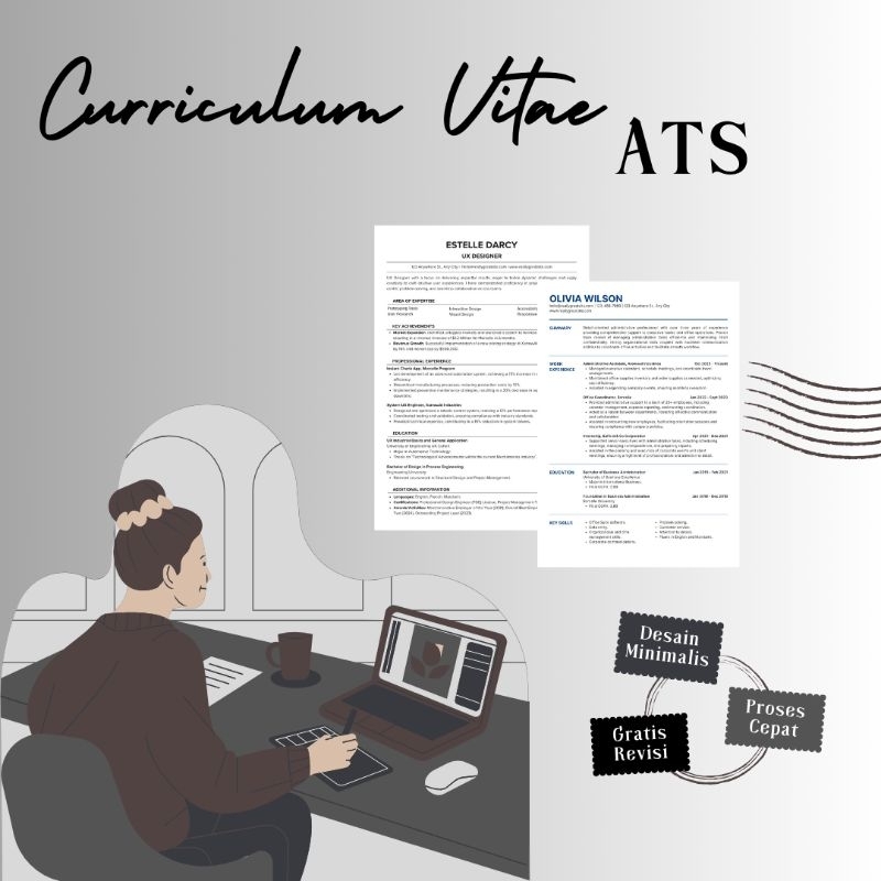 Jasa pembuatan CV ATS | Desain CV | CV ATS
