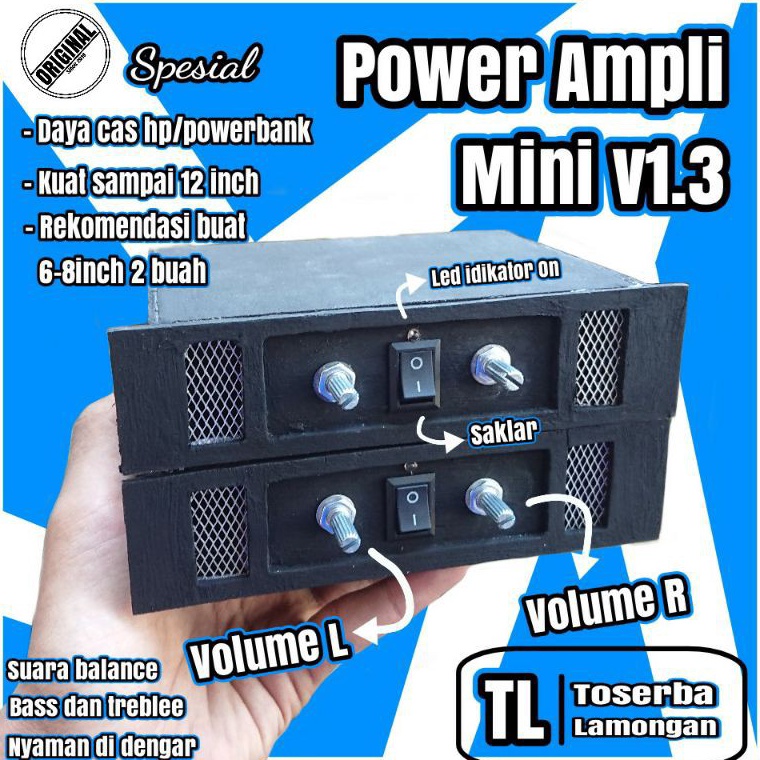 KODE C98K Power Ampli Amplifier Mini 5volt Box v13 Cocok Buat Sound Miniatur