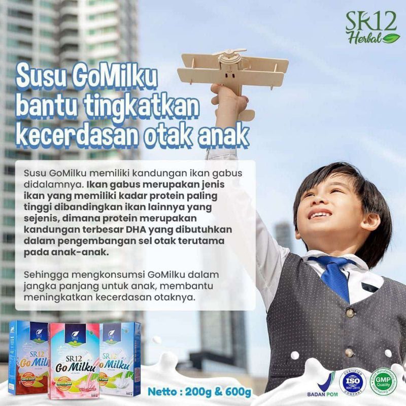 

Susu Gomilku SR12. original strawberry dan coklat. halal BPOM