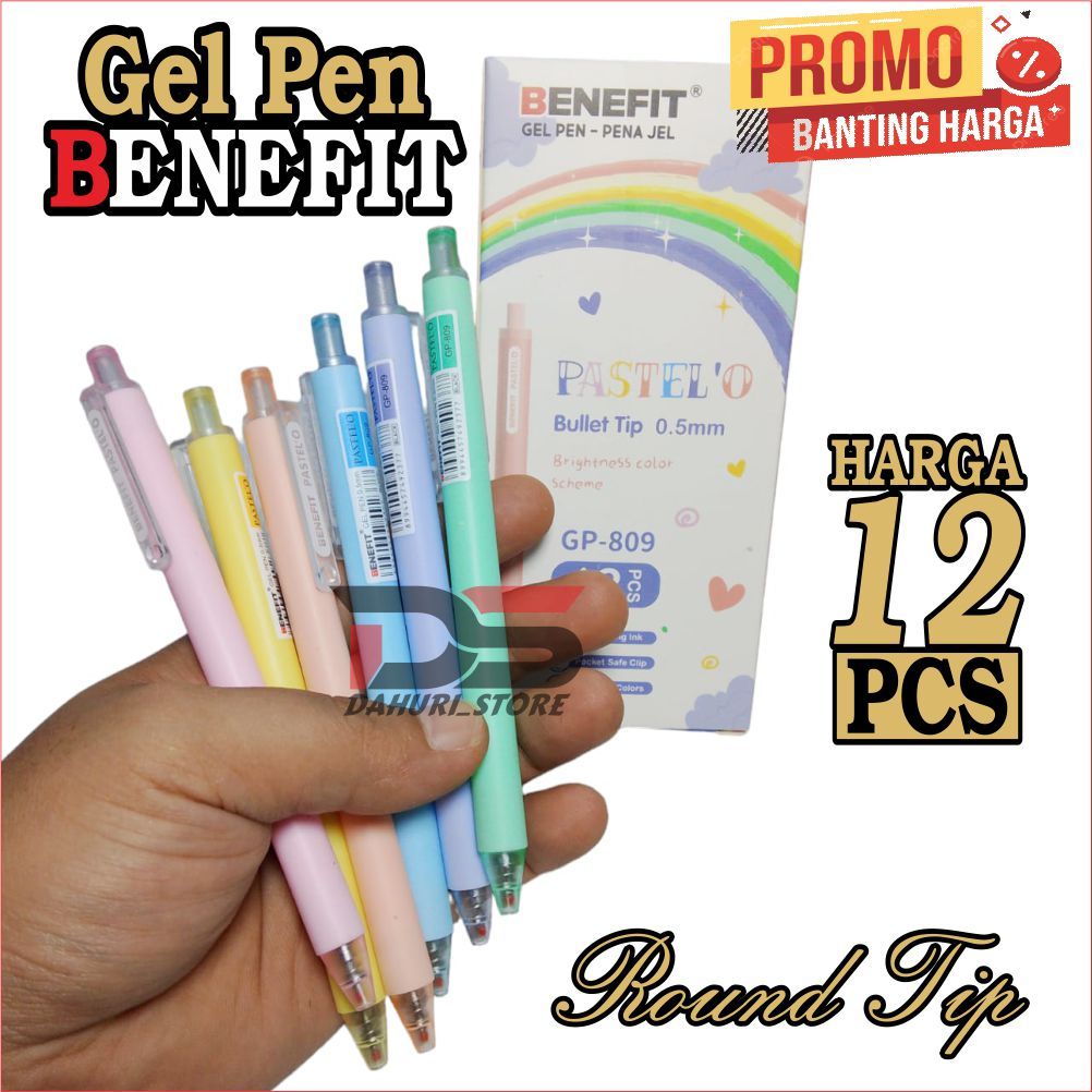 

BOLPOIN PULPEN BENEFIT Gel Pen PASTEL’O 0.5mm GP 809 Harga SPESIAL PENA JEL, OIL GEL PEN