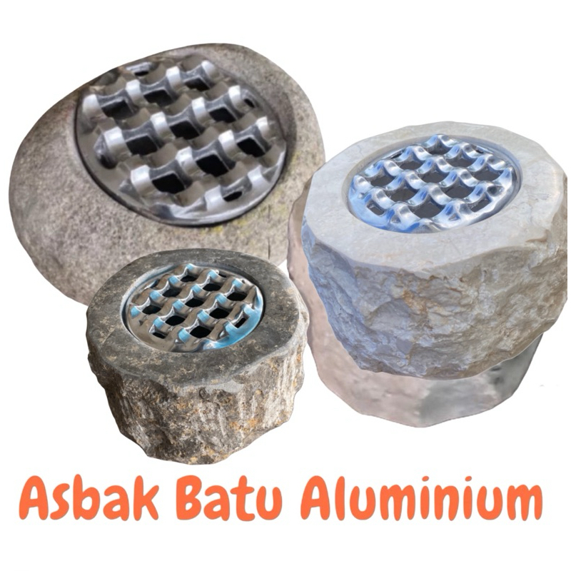 Asbak Batu Aluminium - Asbak Aluminium Batu - Asbak Besi - Asbak Batu Besi - Aluminum Ashtray - Ston