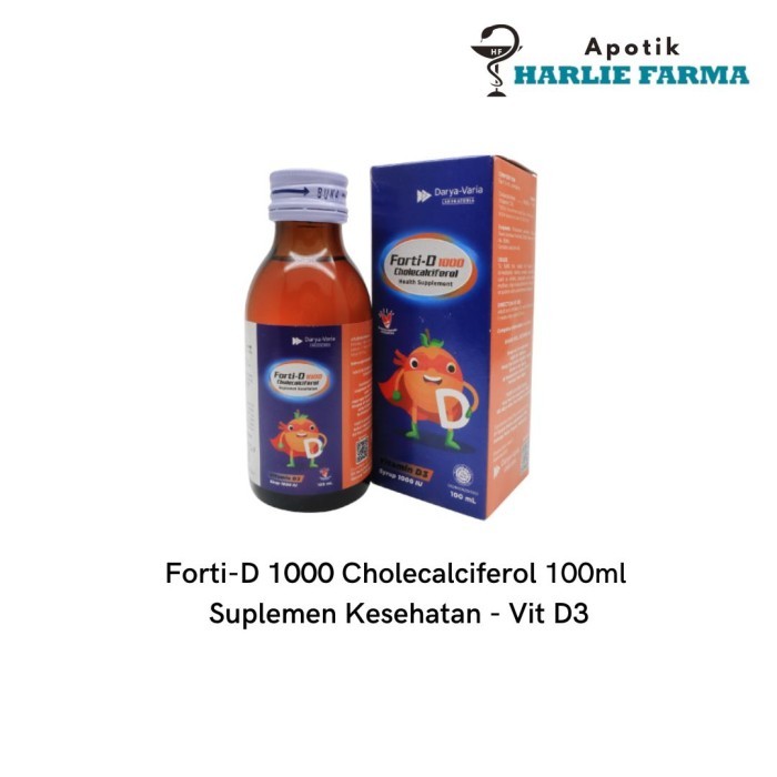 Forti-D Forti D Sirup Anak 1000IU - Vitamin D3 Sirup 100 ml